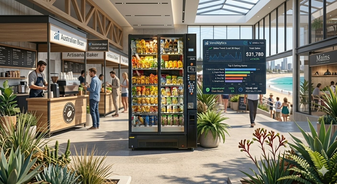 Vending machine setup